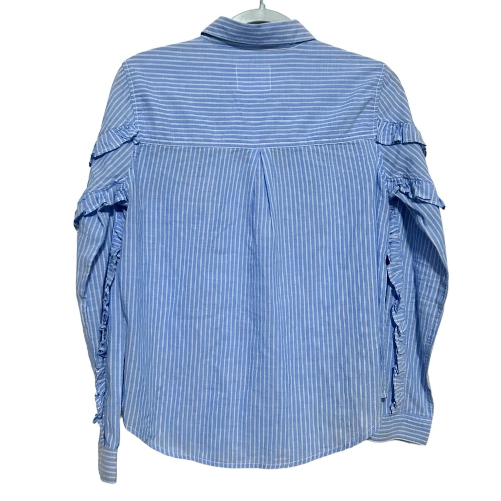 Rails Lizzi Striped Ruffle Sleeve Button Down Shi… - image 4